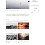Tiny Boat Creative Artist Bloggers WordPress Theme Homepage