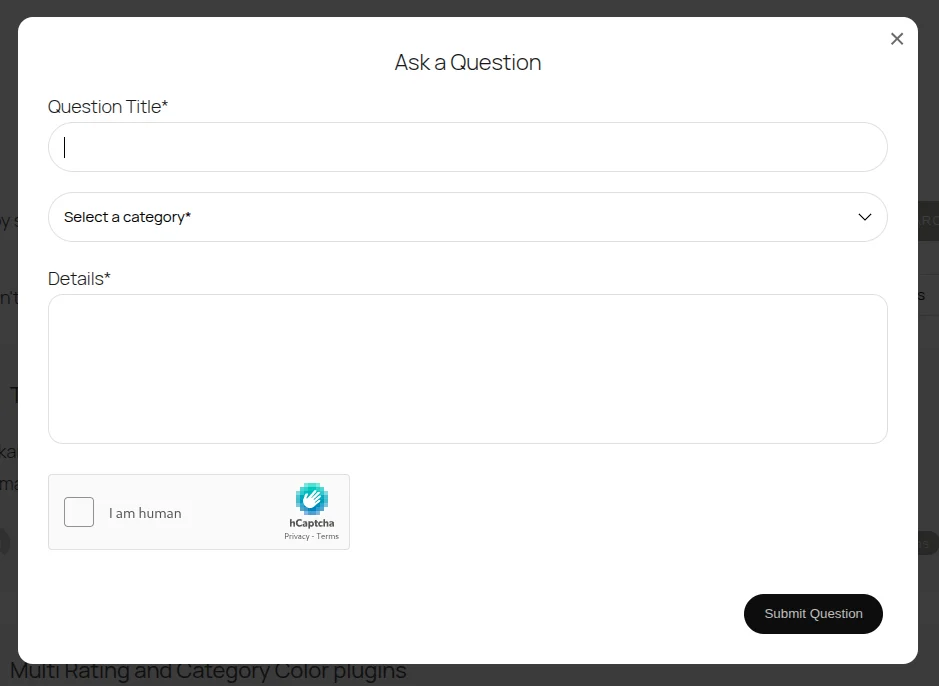 Ask a Question -Questions and Answers - Theme Bullet WordPress Themes