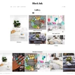 Black Ink WordPress theme for interior designers and bloggers gallery view