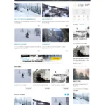 SnowMag Skiing WordPress Theme homepage
