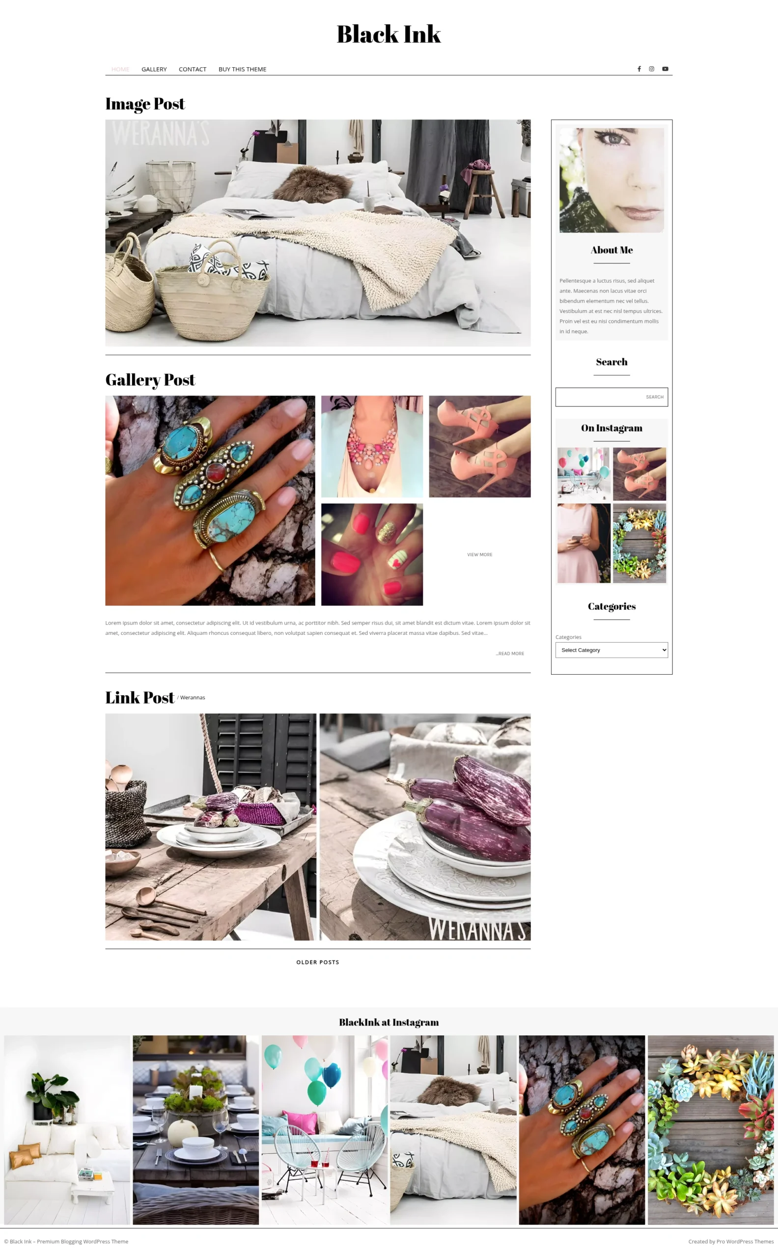 Black Ink - Fashion & Beauty WP Theme