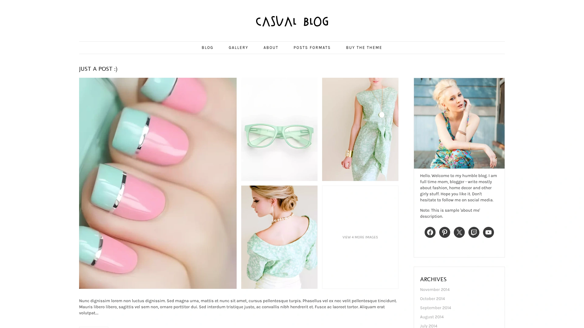 Casual Blog - Clean & Elegant Theme For Bloggers