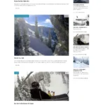 Responsive WordPress ski template blog view