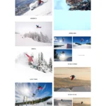 snowmag ski snowboarding wordpress theme gallery page preview