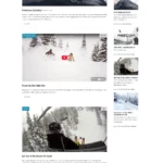 SnowMag skiing snowboarding blog template for WordPress