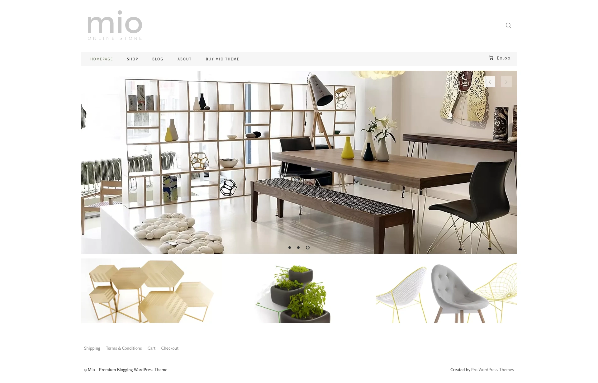 Mio Shop - Minimal WordPress eCommerce Theme