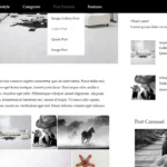 Personal blog website template Portos WordPress single post