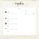 Signature - Personal Blog - WooCommerce Store - Shopping Cart