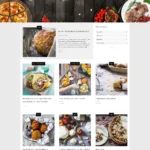 Salt and Pepper Food Recipes WordPress Theme Homepage
