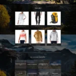 kahlo WordPress theme for outdoors camping hiking shops - full page home page layout