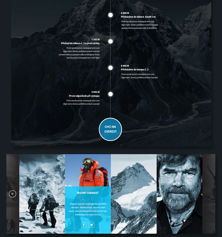 Free Mountaineer Psd UI Design Kit