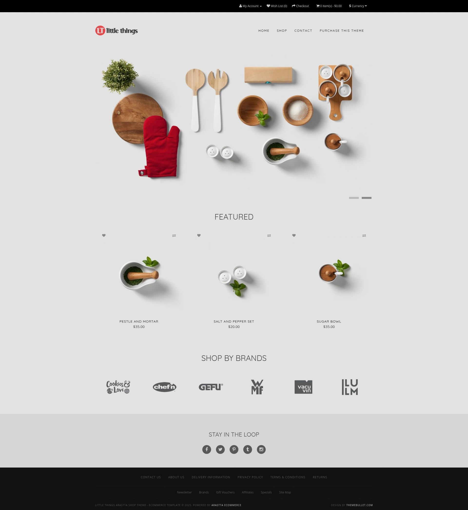 Little Things Shop Theme For Arastta eCommerce CMS