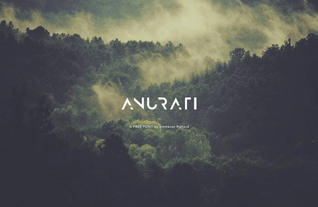 Anurati contemporary futuristic display font
