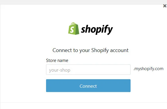 Shopify account