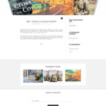 A blog post view with unfolded sidebar - House of Books