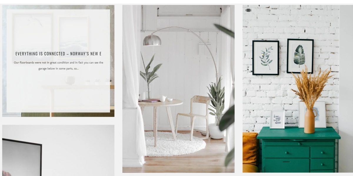 Nordic Scandi Minimalist Interior Design Portfolio WordPress Theme